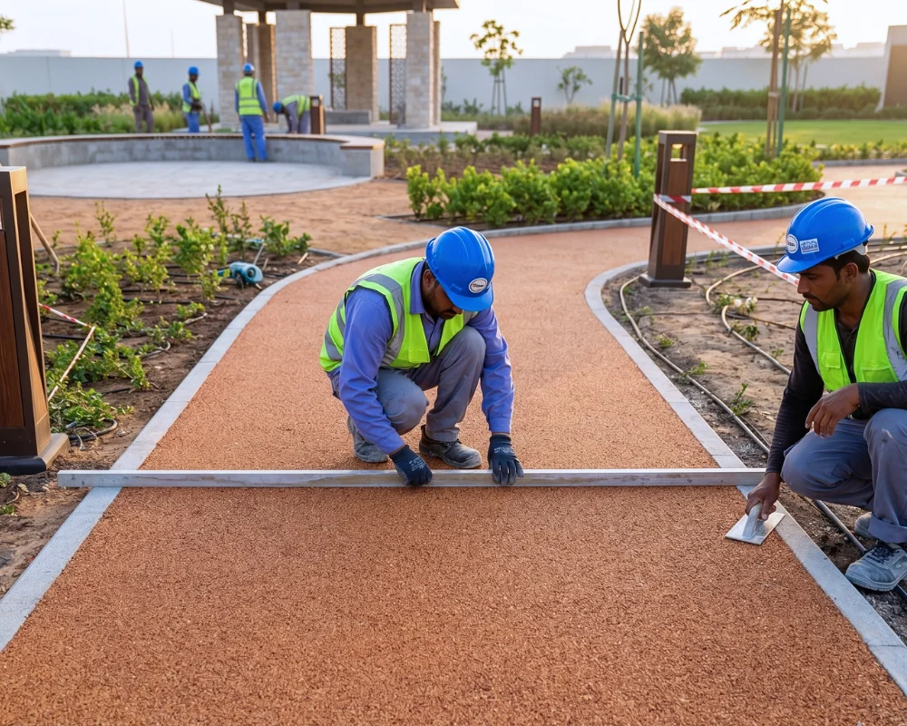 How to Lay a Resin Bound Driveway in UAE Summer Heat